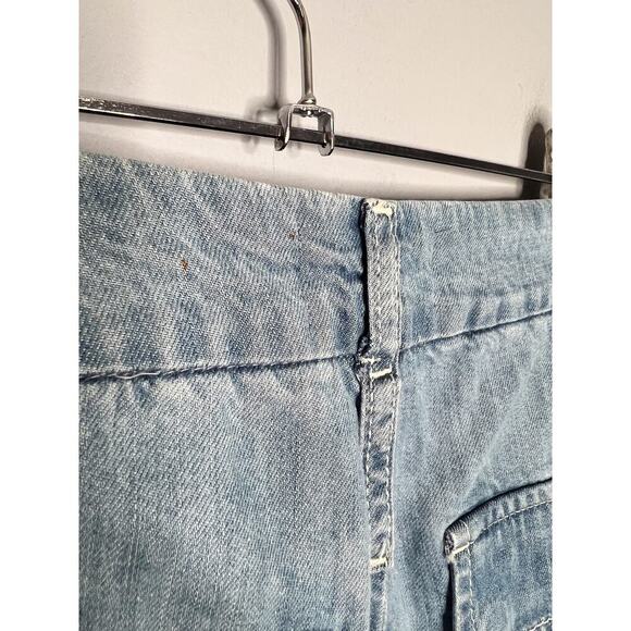 Frame Relaxed Straight Cargo Jeans Size 26 Rhythm Light Wash Wide Leg - Picture 12 of 12